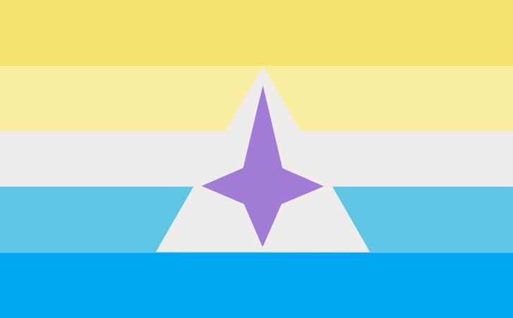 A flag representing those with an alpha dynamic.