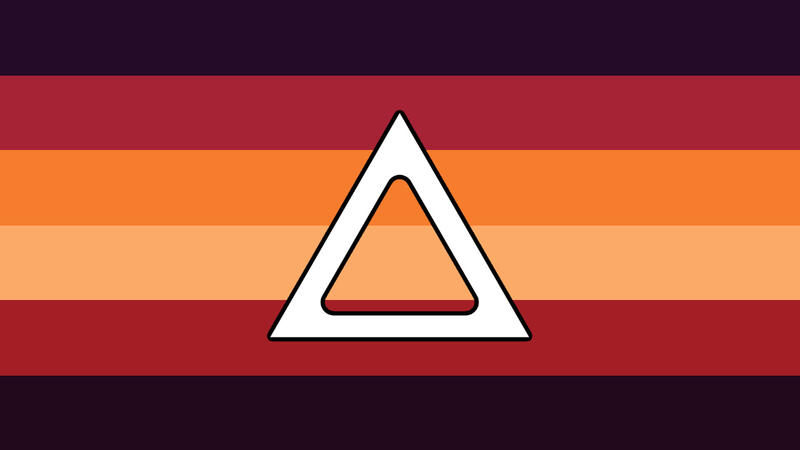 A flag representing alphas who nest.