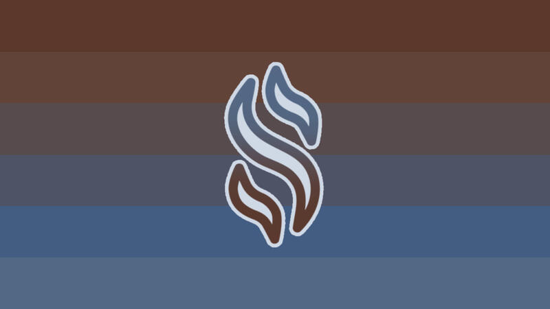 Ocean/Sandlewood: A flag representing individuals of any dynamic with a scent of the ocean and sandalwood.