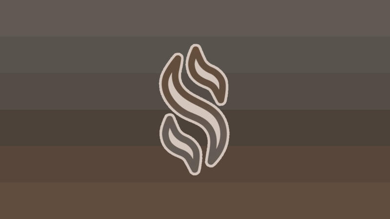 Metal Scented: A flag representing individuals of any dynamic with a scent of metal.